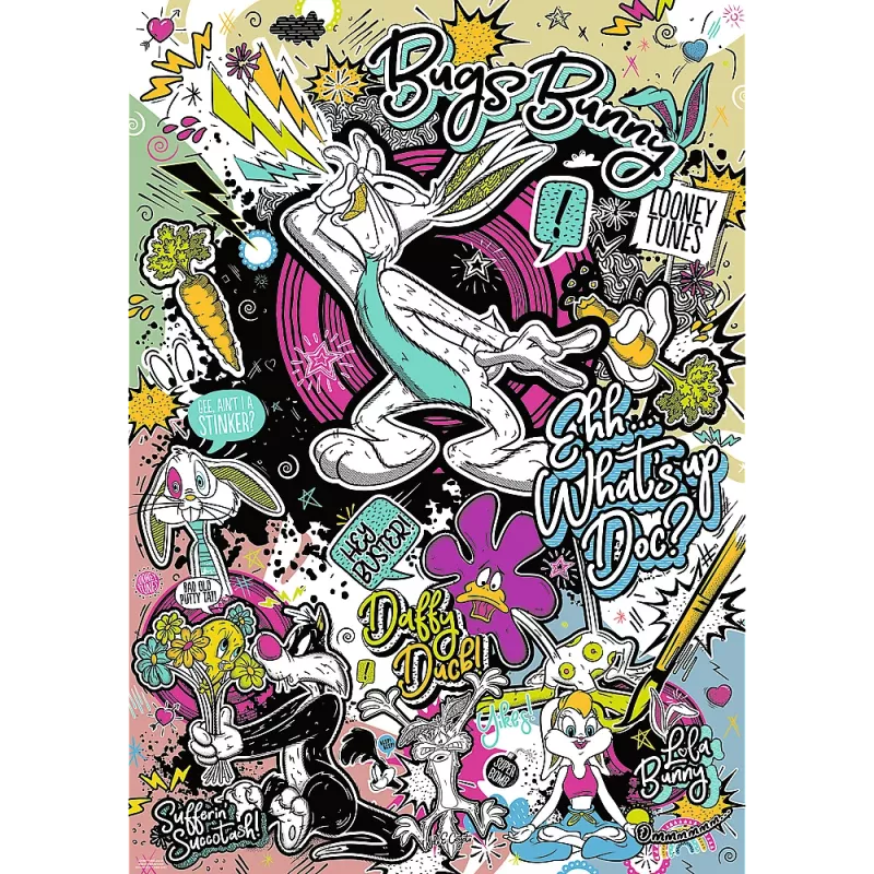 Puzzle TREFL 1000 Premium Plus - Looney Tunes FSC Mix 70% 12066