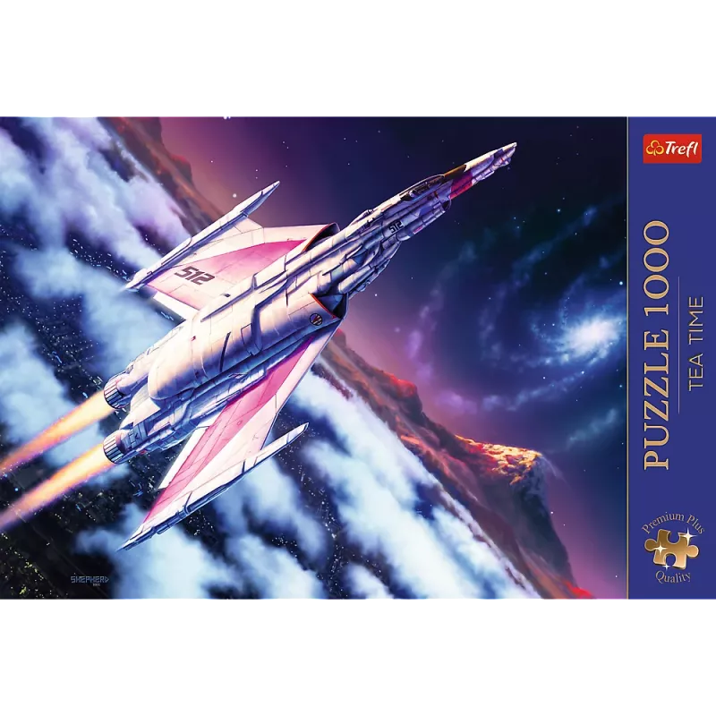 Puzzle TREFL 1000 Premium Plus - Tea Time: Space Flight Trefl 12075