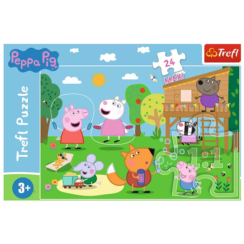 TREFL PUZZLE Puzzle - 24 Maxi - Divertimento nella radura - Peppa Pig 14342