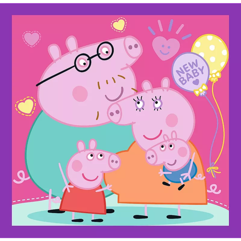 Puzzle - 3 in 1 - Le abitudini di Peppa Pig Trefl 34893