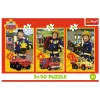 Puzzle - 3x50 - Fireman Sam Squadra dei pompieri