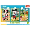 Puzzle - 3x50 - Topi in vacanza Disney Trefl 34881