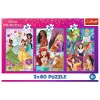 Puzzle - 3x80 - Princess friends - Disney Princess Trefl 34884