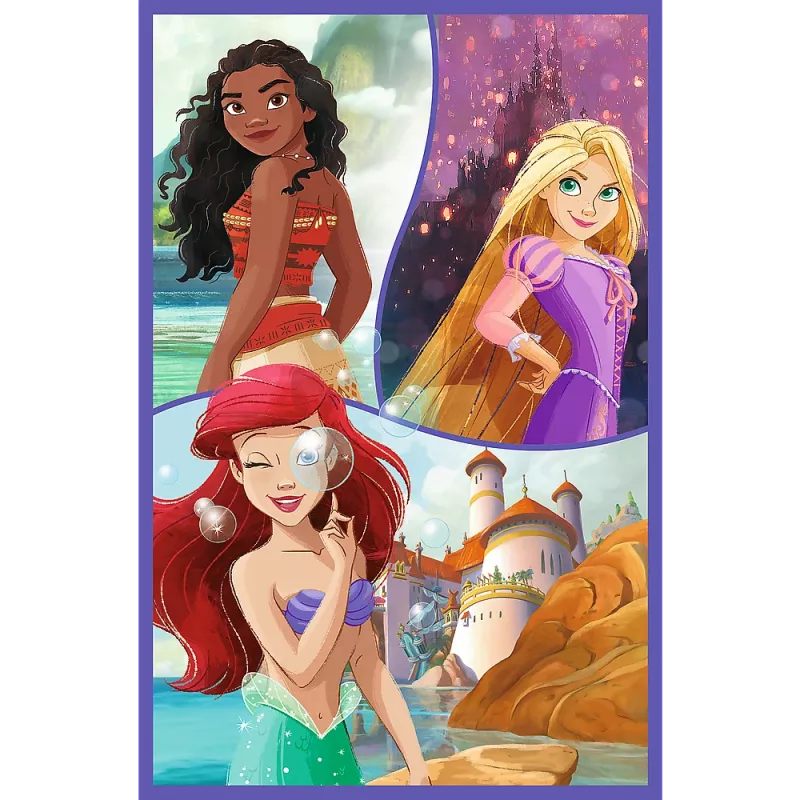 Puzzle - 3x80 - Princess friends - Disney Princess Trefl 34884