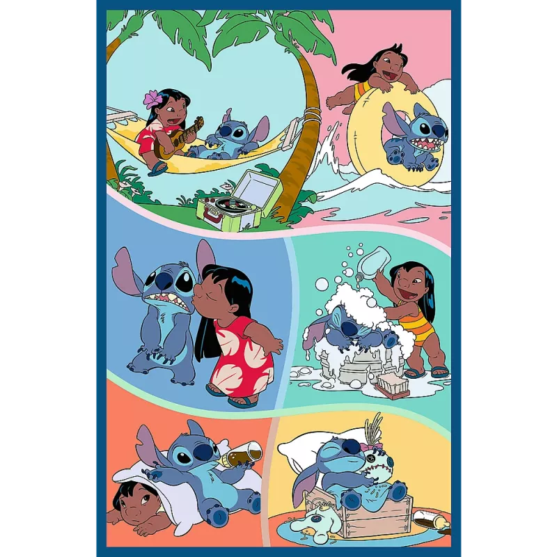 Puzzle - 3x80 - Stitch World Trefl 34885