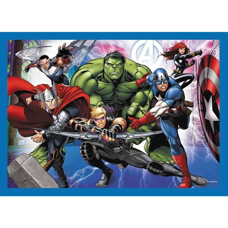 Puzzle Trefl 4 in 1 Brave Avengers 26006