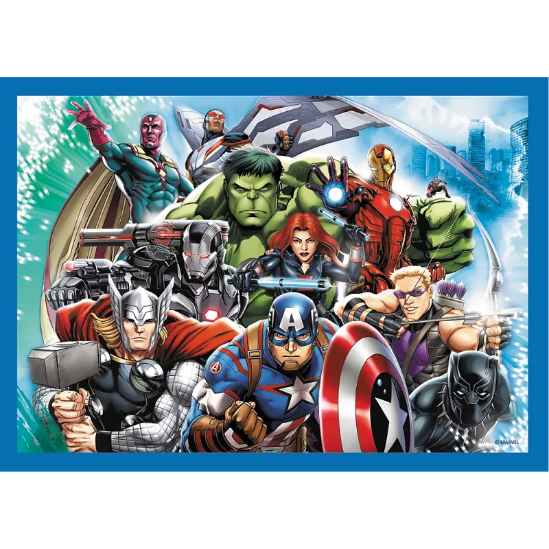 Puzzle Trefl 4 in 1 Brave Avengers 26006