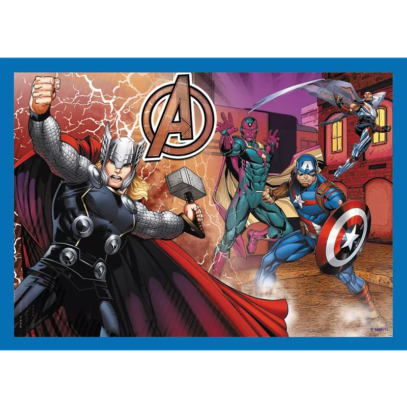 Puzzle Trefl 4 in 1 Brave Avengers 26006