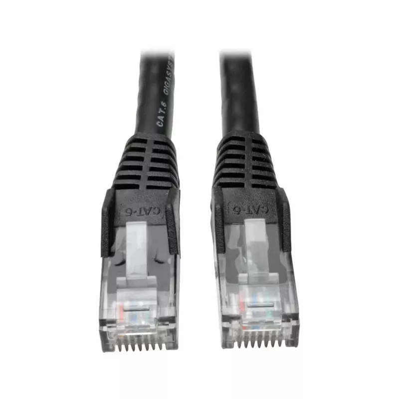 Tripp Cavo patch Cat6 Gigabit snagless stampato RJ45 M/M nero 15ft