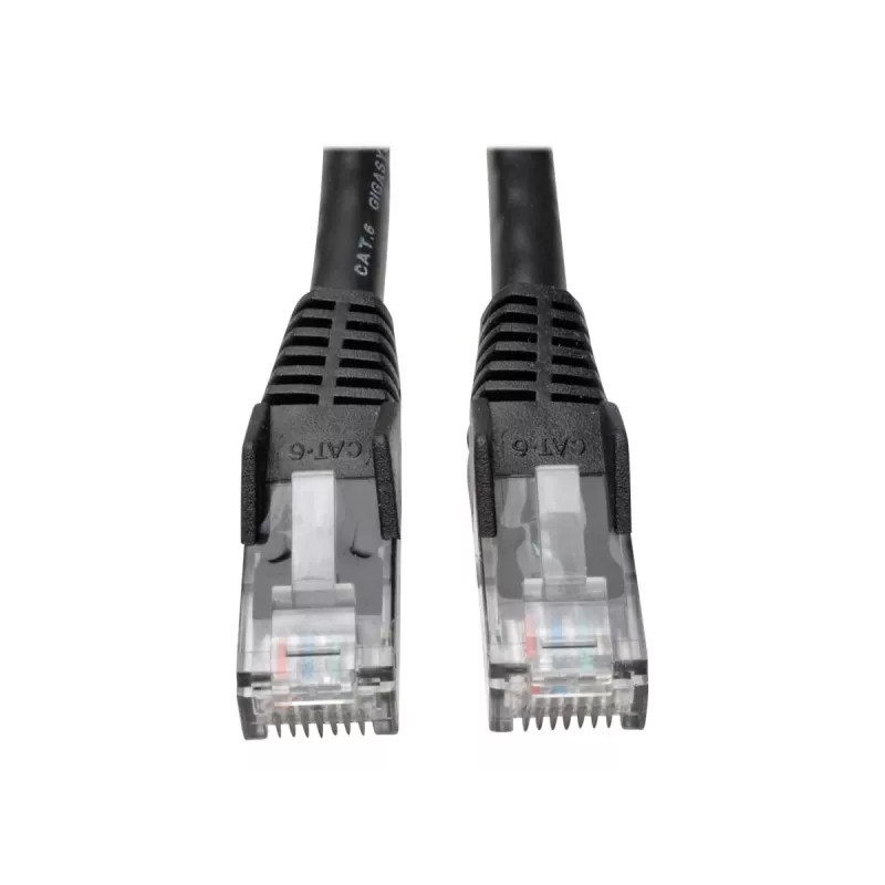 Tripp Cavo patch Cat6 Gigabit snagless stampato RJ45 M/M nero 15ft