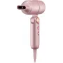 Trisa Ionic-T Blush asciugacapelli rosa 2200 W motore AC tecnologia ionica 3 livelli di calore 2 velocità Cool Shot concentratore diffusore 1066.8712