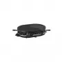 Tristar RA-2996 raclette grill per 8 persone, 1200 W, piastra grill girevole antiaderente, 8 padelline, nero/argento