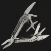 True Utility Minimulti multitool da tasca 10-in-1 con pinza, lama, sega, cacciaviti, apribottiglie, anello portachiavi, argento