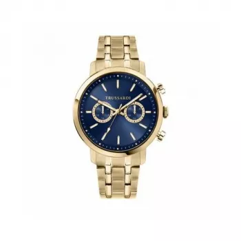 Trussardi Orologio uomo R2453147002 43mm quadrante blu cinturino in pelle