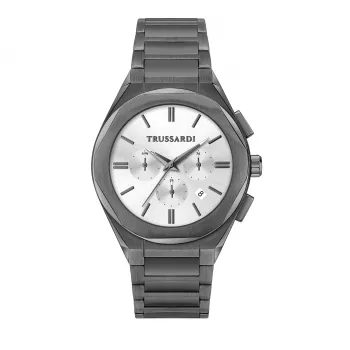 Trussardi Orologio uomo R2453156003 44mm quadrante blu cinturino in pelle