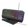 Trust GXT 791 set tastiera e mouse, USB, QWERTZ tedesco, nero (25284)