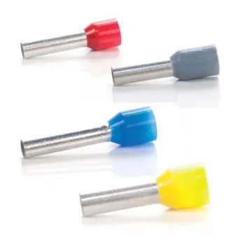 TRYTYT Terminale isolato 4mm² DUI-4,0-12SZ Grigio (100 pezzi)