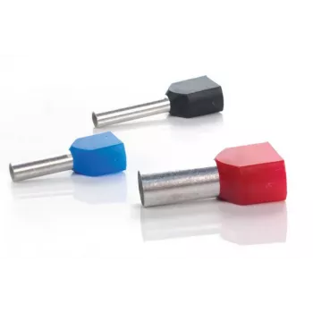 TRYTYT Doppio puntalino isolato DUID-2x1,5-8 rosso 2 x 1,5 mm², 8 mm, 100 pz.