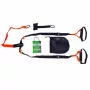 Tunturi 14TUSFU154 sospensione / sling trainer – cinghie regolabili per peso corporeo con ancoraggio per porta, nero/giallo