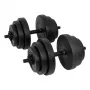 Tunturi set manubri in vinile 28 kg con barre spinlock