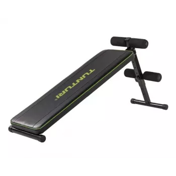 TUNTURI AB20 Panca addominale regolabile | Panca sit-up pieghevole con inclinazione a 4 livelli, carico max 100 kg, nero