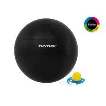 Tunturi Gymball palla da allenamento con pompa 75 cm nero