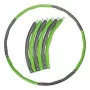 Tunturi Hula Hoop cerchio fitness pieghevole - 100 cm, 1,2 kg, grigio/verde