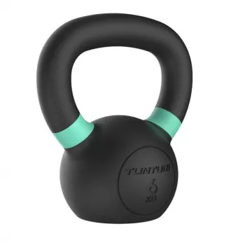 Tunturi Platinum kettlebell in ghisa 6 kg – verniciato a polvere con impugnatura ergonomica