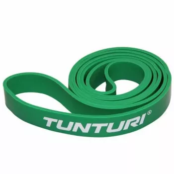 Tunturi Power Band Medium fascia di resistenza loop (verde, 104 x 2,9 cm, lattice naturale)