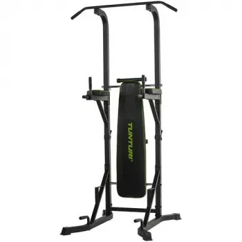 Tunturi PT60 Power Tower (17TSPT6000) - stazione multi-grip per trazioni e dip per l'allenamento della forza a casa