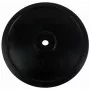 Tunturi disco per pesi in gomma 20 kg – disco in ghisa rivestito in gomma nero (singolo, foro 30 mm)