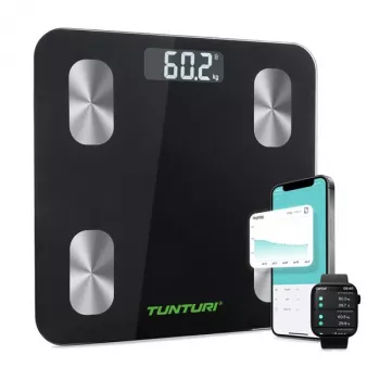 Tunturi SC30 Bilancia pesapersone smart con Bluetooth e app