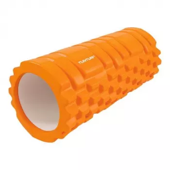 Tunturi rullo per fascia muscolare yoga con rilievi 33 cm arancione