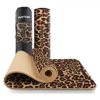 Tunturi Tappetino yoga 8 mm fantasia leopardo