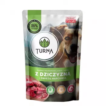 TURNA con selvaggina – cibo umido per cani – 400g