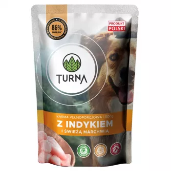 TURNA con tacchino – Cibo umido per cani – 500g