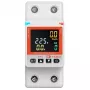 TUYA Contatore energia smart 2P+N 63A Wi-Fi | Monitor energia monofase per guida DIN con controllo app