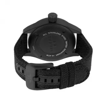 TW STEEL VS41-Volante Orologio uomo al quarzo 45mm quadrante nero cinturino in pelle