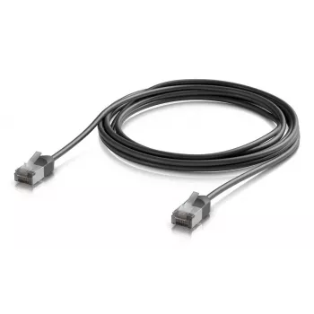 UBIQUITI UACC-CABLE-PATCH-OUTDOOR-C6A-3M-BK Cavo patch Cat6a schermato ultra sottile per esterni (3 m, nero)