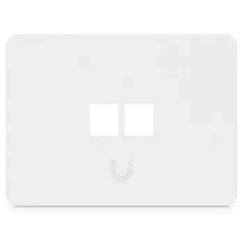 Ubiquiti UACC-WP-KEYSTONE-H-2P Placca a muro Keystone universale, 2 porte, orizzontale, confezione da 4