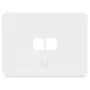 Ubiquiti UACC-WP-KEYSTONE-H-2P Placca a muro Keystone universale, 2 porte, orizzontale, confezione da 4