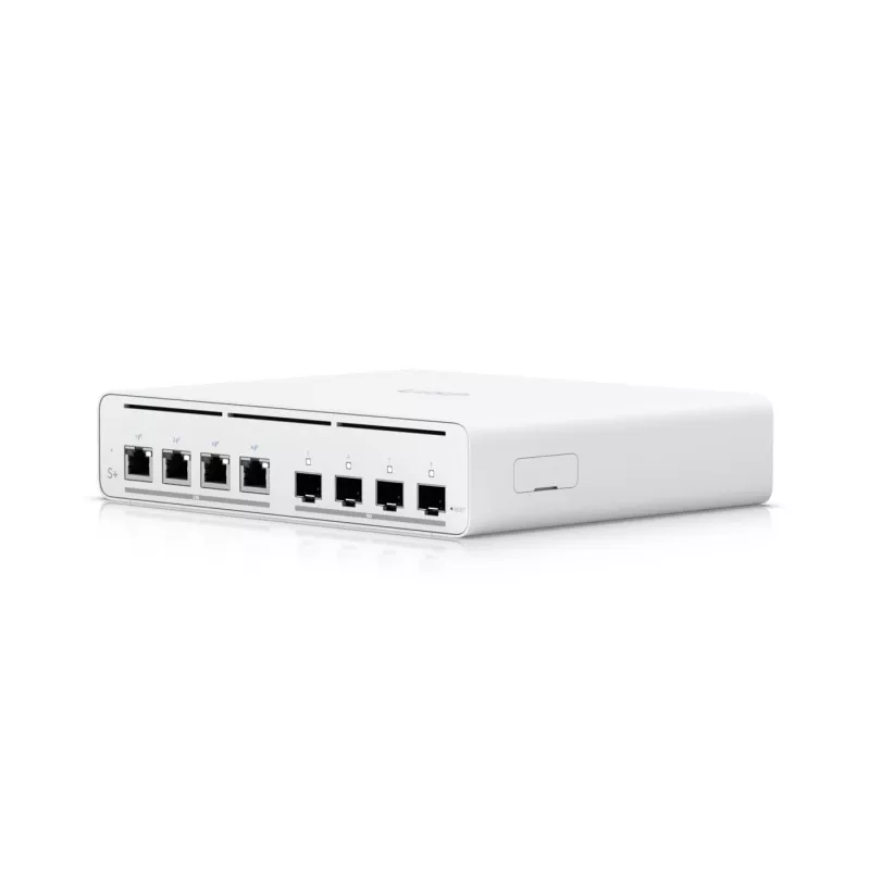 Ubiquiti UISP-S-PLUS-EU switch 8 porte 2,5GbE PoE++ con uplink 10G SFP+, budget 200W
