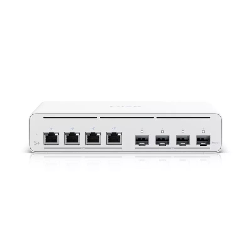 Ubiquiti UISP-S-PLUS-EU switch 8 porte 2,5GbE PoE++ con uplink 10G SFP+, budget 200W