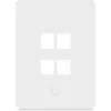 Ubiquiti Piastra a muro universale Keystone 4 porte verticale – Finitura pulita e personalizzabile (UACC-WP-KEYSTONE-V-4P)