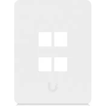 Ubiquiti Piastra a muro universale Keystone 4 porte verticale – Finitura pulita e personalizzabile (UACC-WP-KEYSTONE-V-4P)
