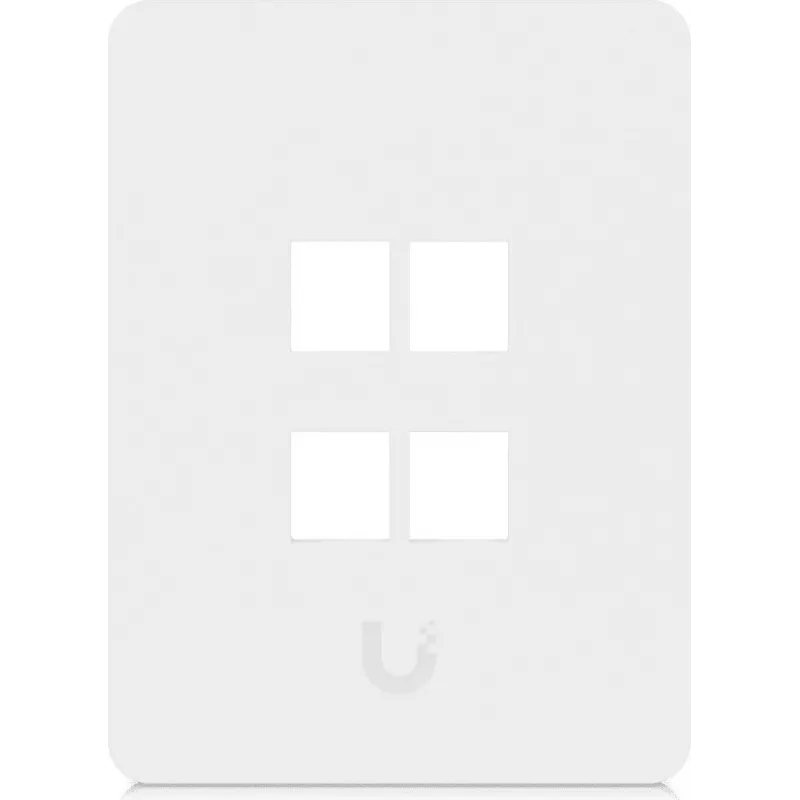 Ubiquiti Piastra a muro universale Keystone 4 porte verticale – Finitura pulita e personalizzabile (UACC-WP-KEYSTONE-V-4P)
