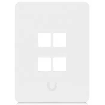 Ubiquiti Piastra a muro universale Keystone 4 porte verticale – Finitura pulita e personalizzabile (UACC-WP-KEYSTONE-V-4P)