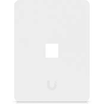 Ubiquiti Placca a muro universale per keystone – Finitura pulita e personalizzabile, 1 porta (bianco)