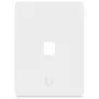Ubiquiti Placca a muro universale per keystone – Finitura pulita e personalizzabile, 1 porta (bianco)