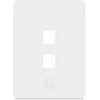 Ubiquiti Piastra a muro universale Keystone Clean, superficie personalizzabile, 2 porte verticale (UACC-WP-KEYSTONE-V-2P)